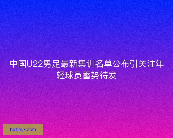 中国U22男足最新集训名单公布引关注年轻球员蓄势待发